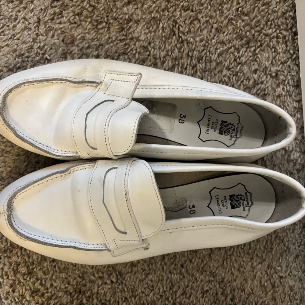 1980s White Loafers